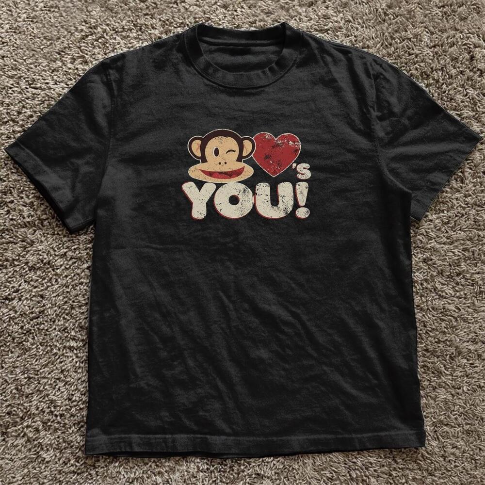 Black Paul Frank Love You Tee